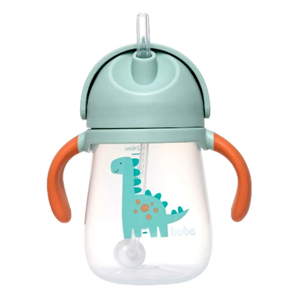 Copo Com Dispositivo Canudo Magic Dino - Buba