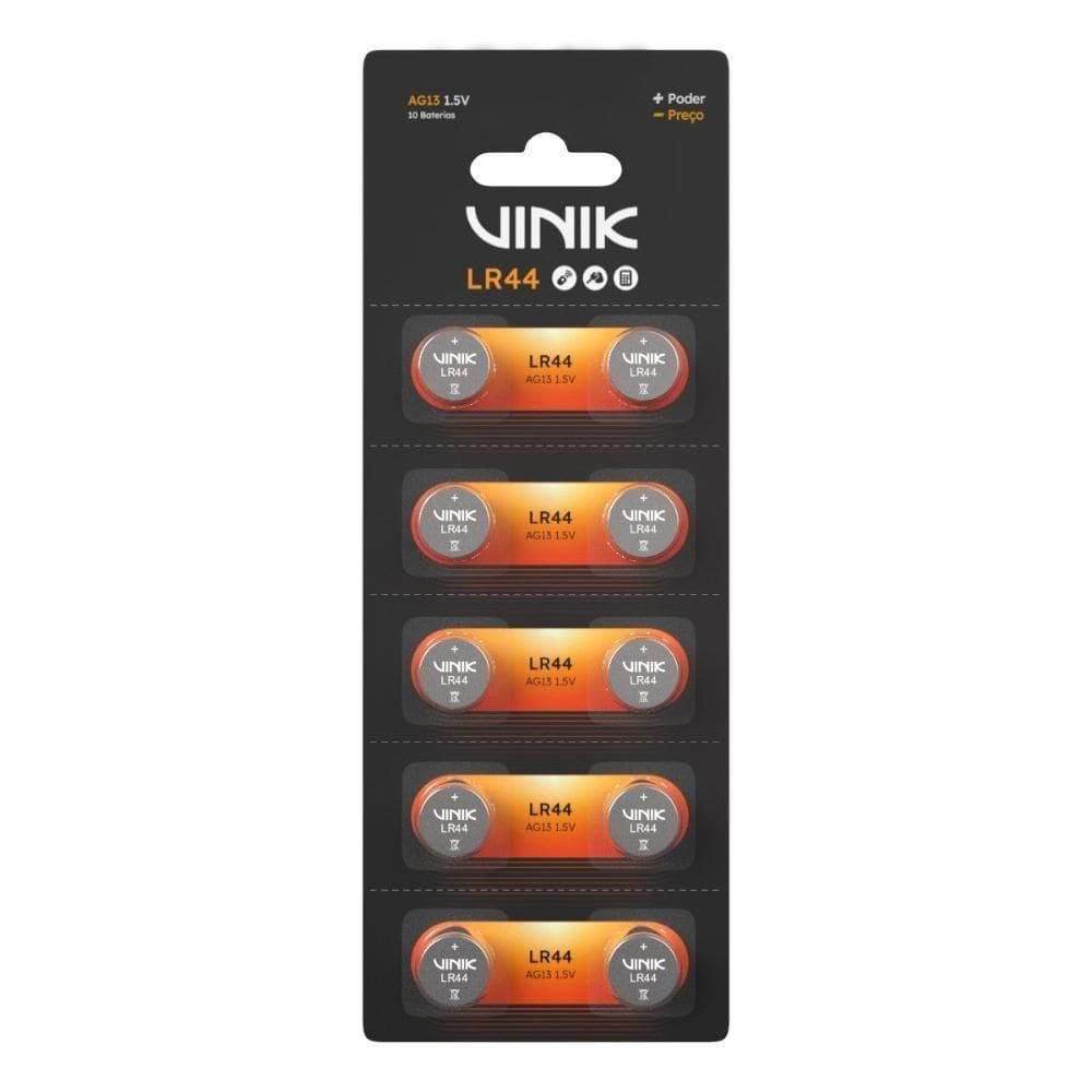 Bateria Alcalina Lr44 C/10 - Vb44b10