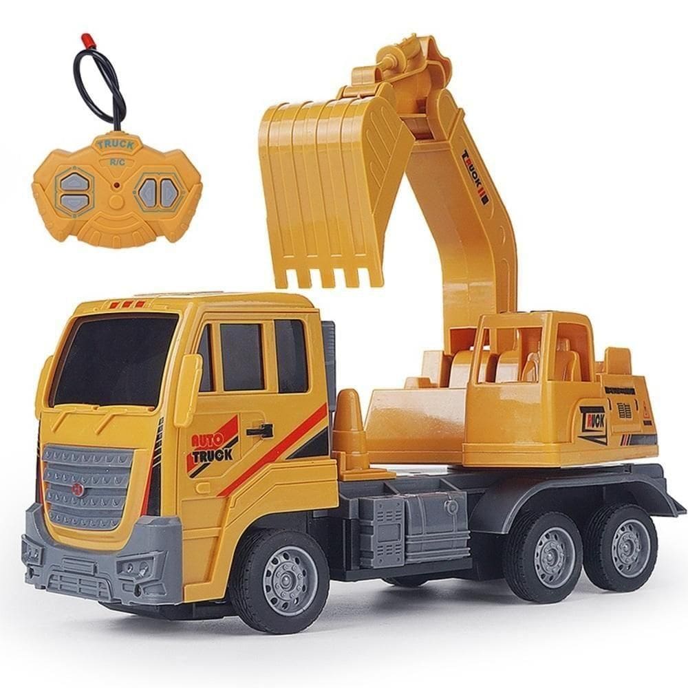 Caminhão Controle Remoto Construção – Escavadeira, Trator E Truck C/ Luz, Estilo !