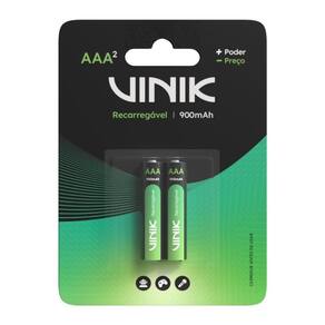 Pilha Recarregável Aaa C/2 - 900mah - Vp3ab2r