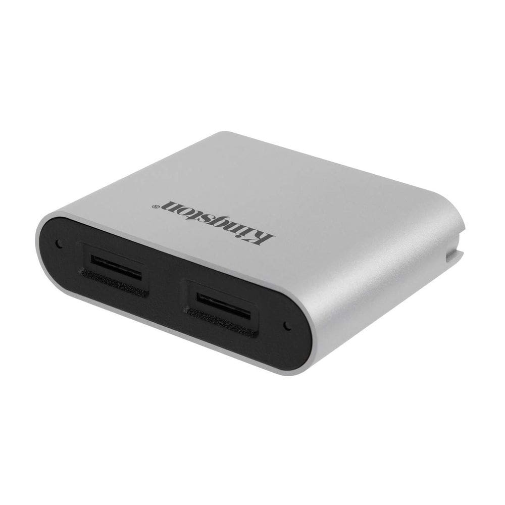 Leitor microSD Kingston Workflow USB 3.2 Gen 1 com slot duplo