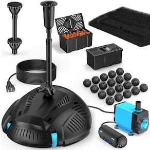Filtro de lago com kits de fonte de bomba POPOSOAP 660GPH/40W