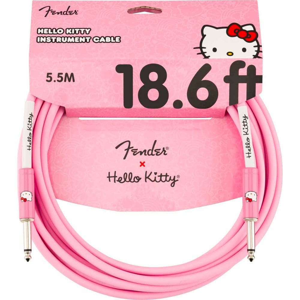 Cabo de instrumento Fender Hello Kitty Cabo de guitarra de 5,7 m rosa