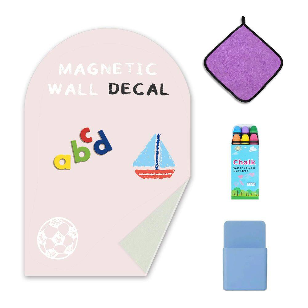 Decalque de parede magnético em quadro-negro YoungJQ 44x32cm Blush Petal