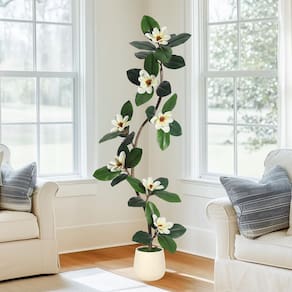 Árvore artificial GarveeHome Rubber Tree 1,5 m com vaso