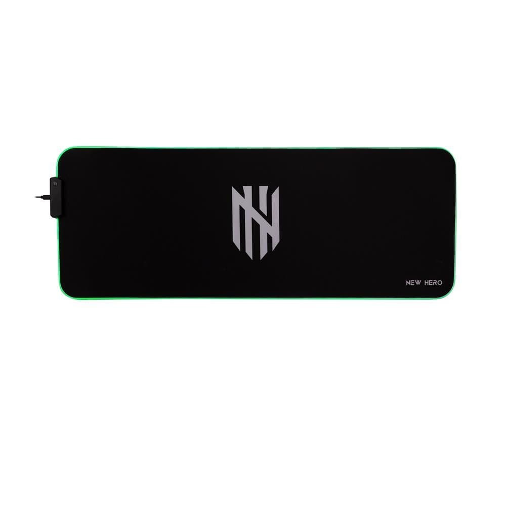 Mousepad Gamer New Hero Rapid, RGB, Extra Grande, 80x30cm, Preto