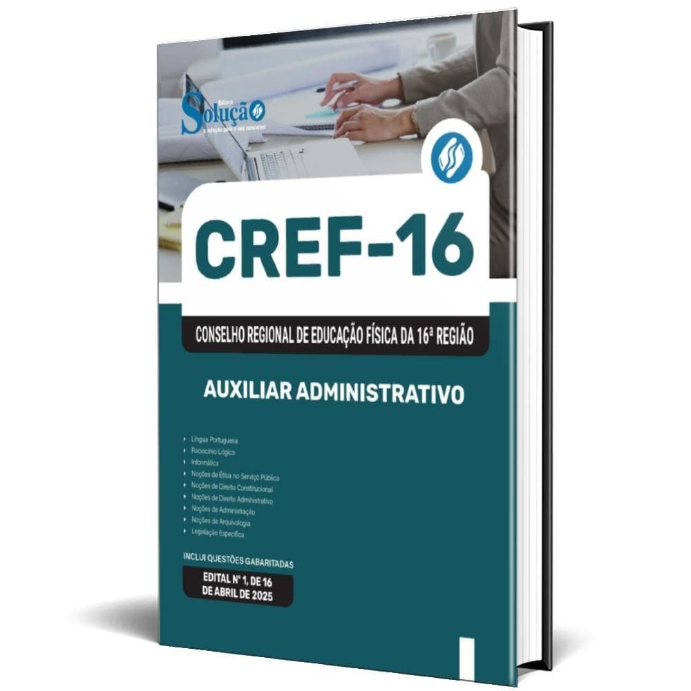 Apostila Concurso Cref 16 2025 - Auxiliar Administrativo