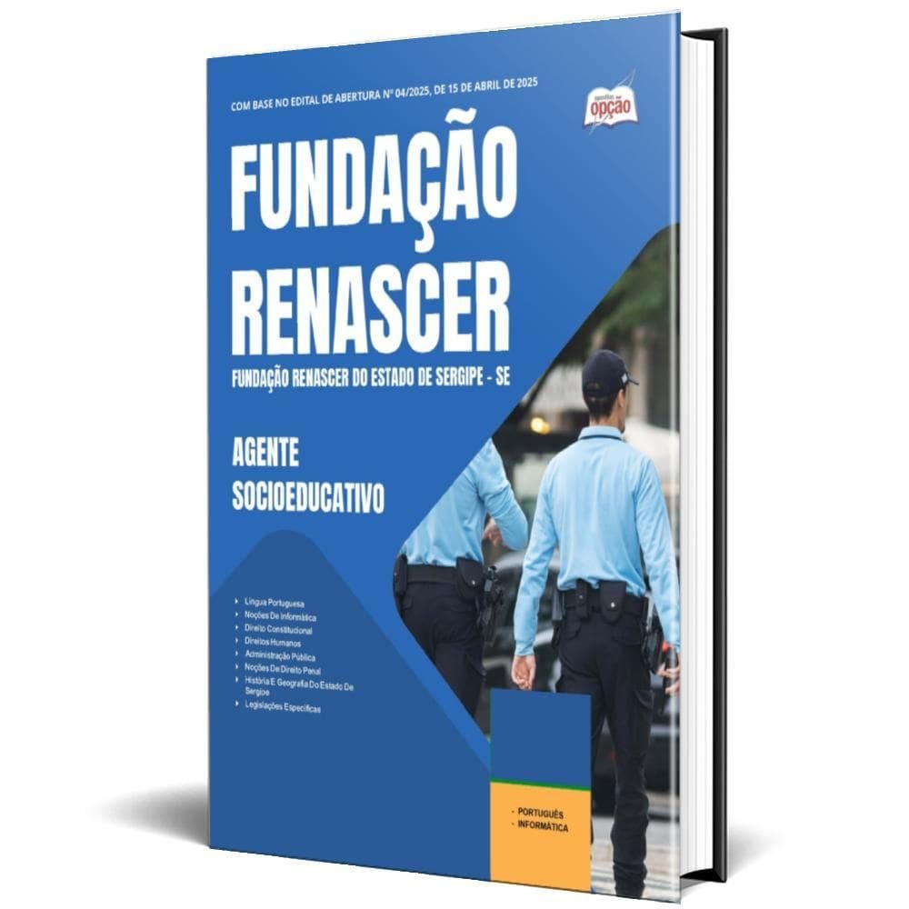 Apostila Fundação Renascer 2025 - Agente Socioeducativo