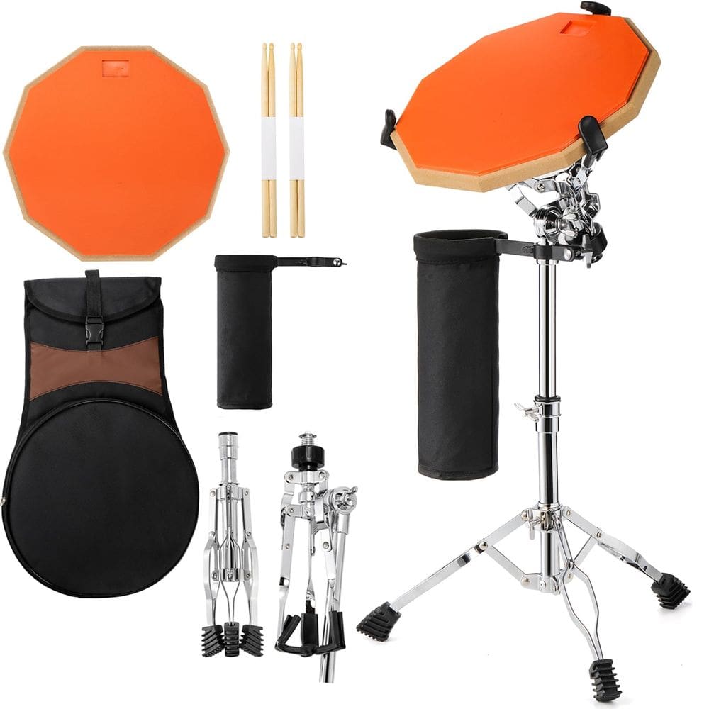 Suporte de bateria com conjunto de práticos Youeon 12&quot; Silent Drum