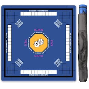 Tapete Mahjong Nine-Marsh MahjongMat azul - 80 cm x 80 cm azul marinho