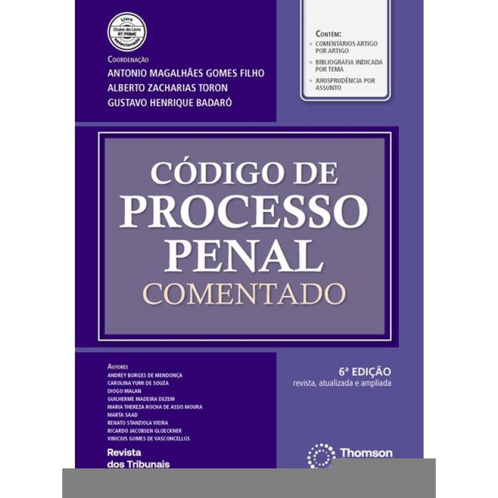 Código De Processo Penal Comentado - 2025