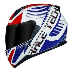 Capacete Race Tech Sector Slash Branco Azul