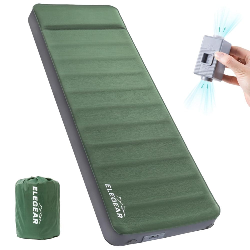 Colchão de acampamento Elegear Air & Foam autoinflável com bomba