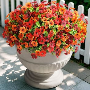 Flores artificiais Hrobek para decoração de exteriores 12 pacotes