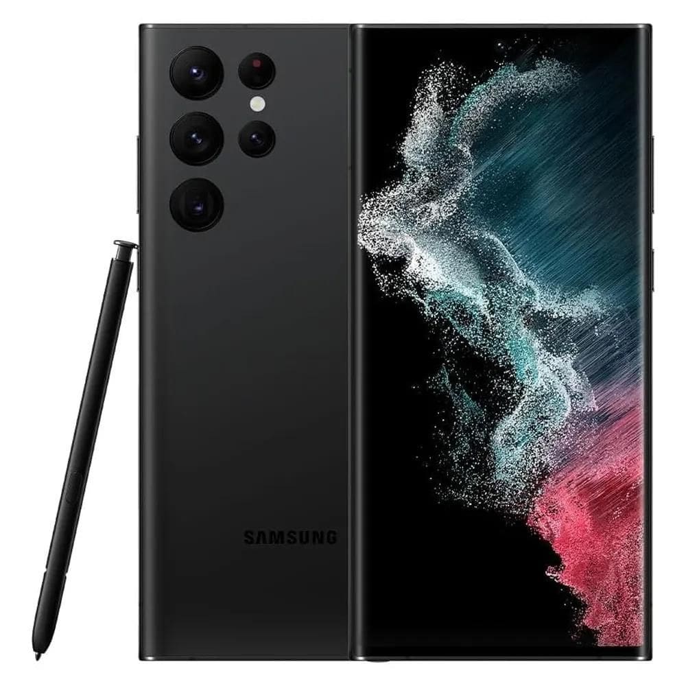 Usado: Samsung Galaxy S22 Ultra 5G 256GB Snapdragon 8 Gen1 Preto - VOKE