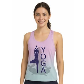 Regata Feminina Fitness Malha Dry Degradê Yoga