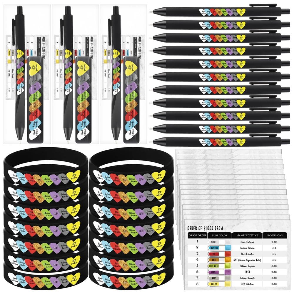 Conjunto de acessórios Sayglossy Phlebotomy Essentials 15 conjuntos