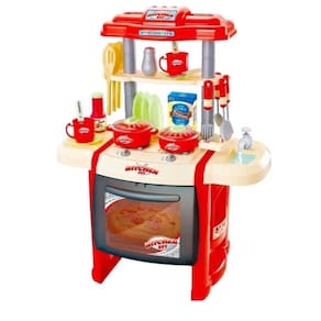 Brinquedo Cozinha Criança Gourmet Sai água Comidinha Forno