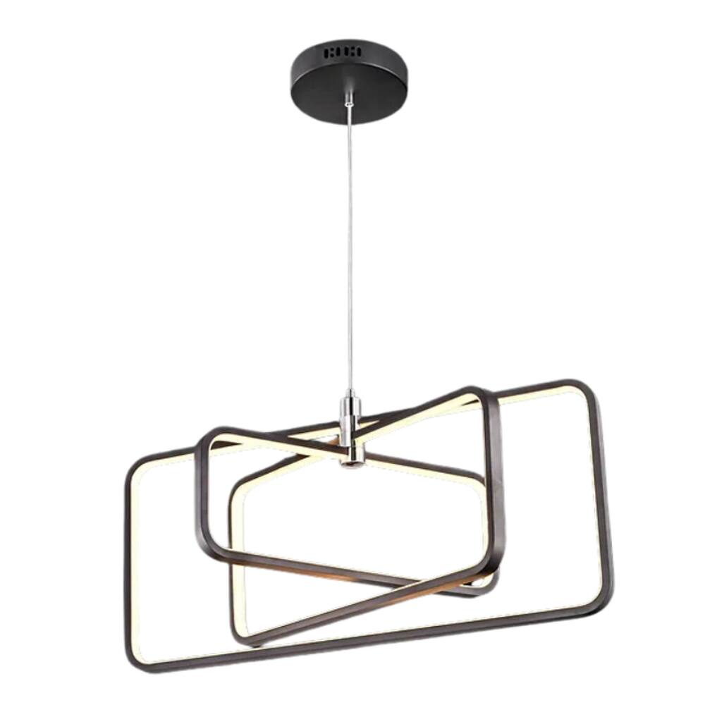 Pendente Shaft LED Dimerizável 6023PB 75W Bivolt Preto