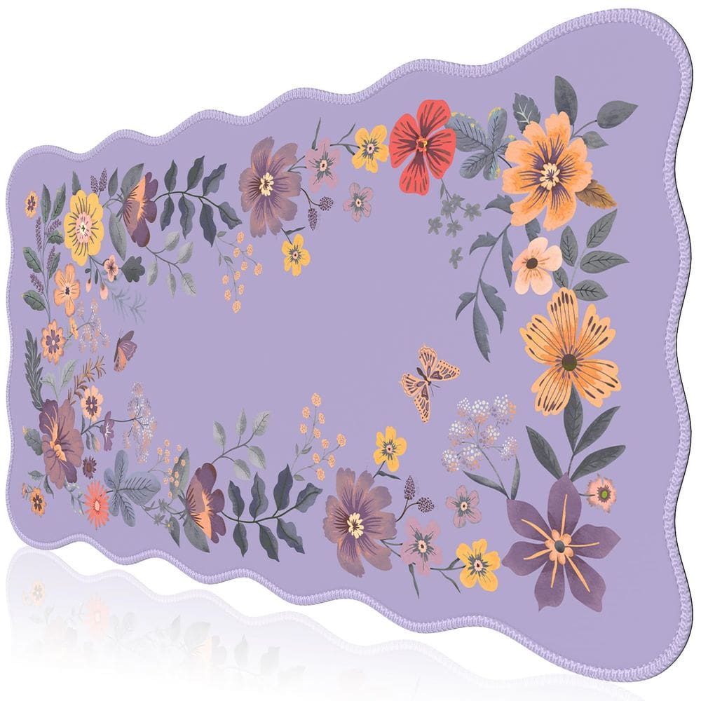 Tapete de mesa iCasso para desktop com mouse pad 90x40cm roxo