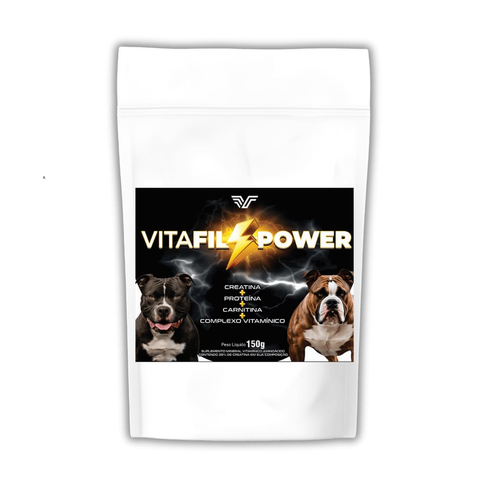 FILVITAN POWER 150g Proteína E Creatina Para Cachorros Fortes