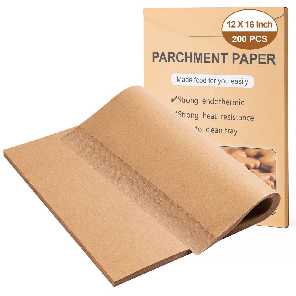 Folhas de papel vegetal BOOMIBOO 12 x 16 polegadas, 200 unidades, antiaderentes