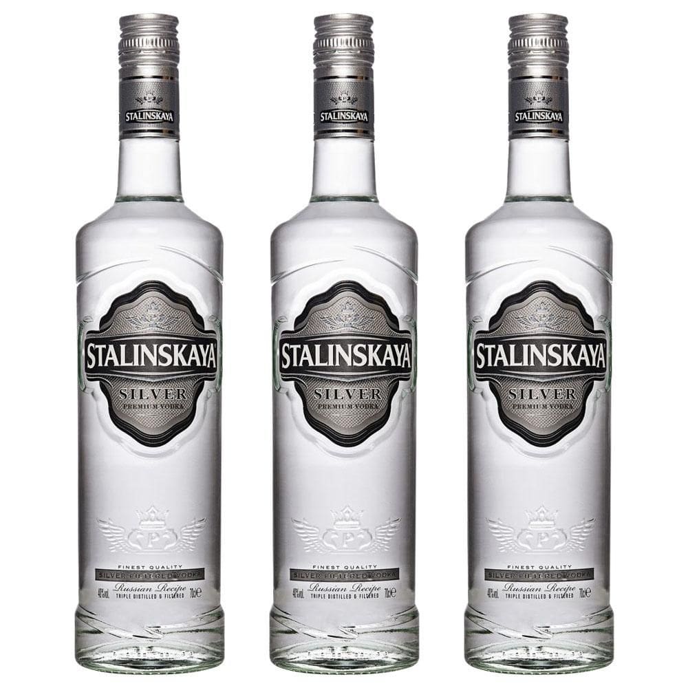 Vodka Stalinskaya Silver - 1L Kit3