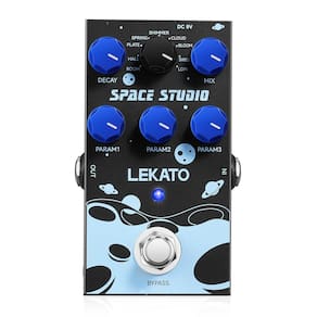 Pedal de efeito de guitarra LEKATO Reverb Digital 9 Effects EP-03