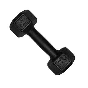 Halter Sextavado Dumbell Pintado 4Kg Academia Treino Ferro