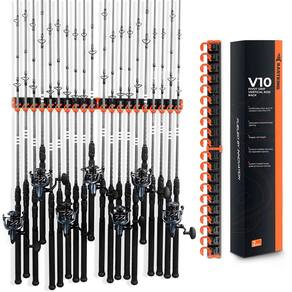 Suporte para vara de pesca KastKing V10 Pivot Grip montado na parede x2