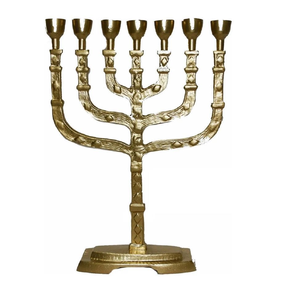 Candelabro Sete Pontas - Menora 35Cm -  De Israel