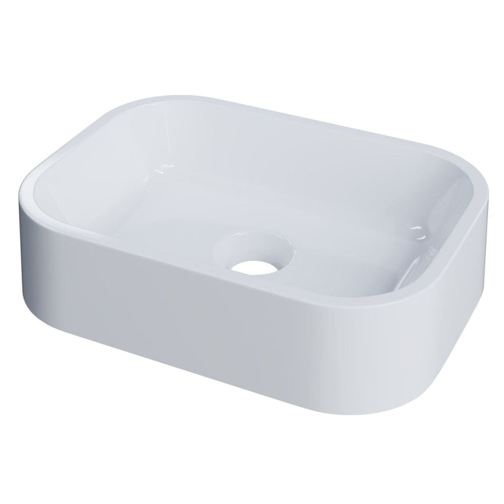 Cuba Pia Para Banheiro Retangular 38cm Dalila C08 Branco - Mpozenato