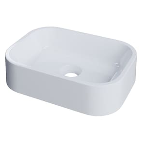 Cuba Pia Para Banheiro Retangular 38cm Dalila C08 Branco - Mpozenato