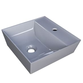 Cuba Pia de Apoio Para Banheiro Quadrada 33cm Aya C08 Cinza - Mpozenato