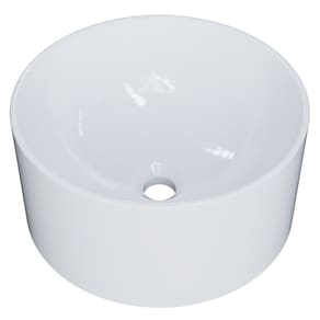 Cuba Pia Para Banheiro Redonda 26cm Celine C08 Branco - Mpozenato