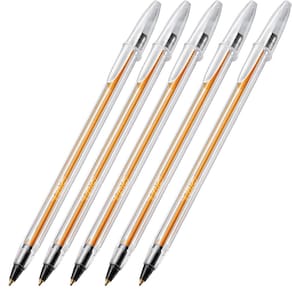 BIC Cristal Caneta Fina 0,8mm Preta KIT COM 5