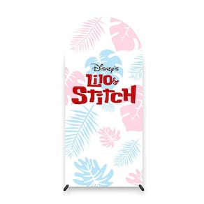 Painel de Festa Romano com Forro Lilo Stitch - Fera Print