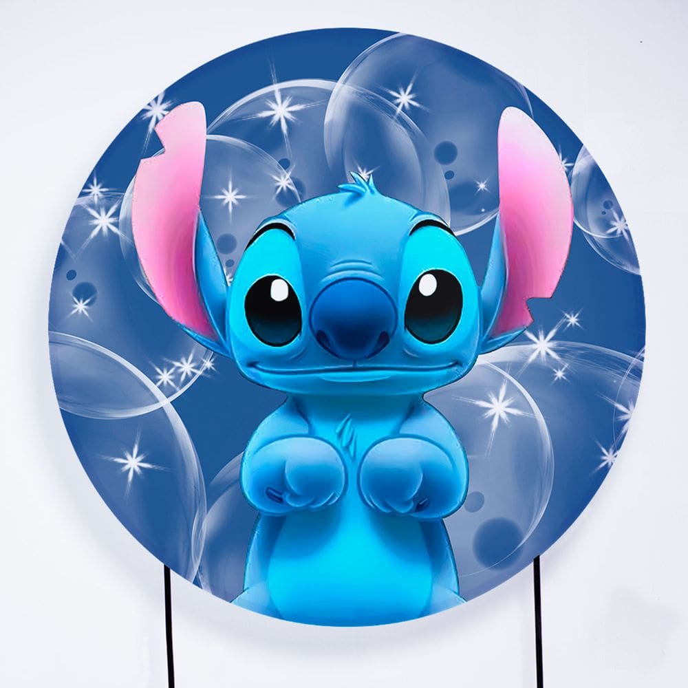 Painel Decorativo para Festa 1,80x1,80 metros Vesti Fácil com Elástico Lilo & Stitch - Fera Print