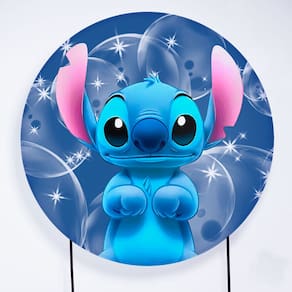 Painel Decorativo para Festa 1,80x1,80 metros Vesti Fácil com Elástico Lilo &amp; Stitch - Fera Print