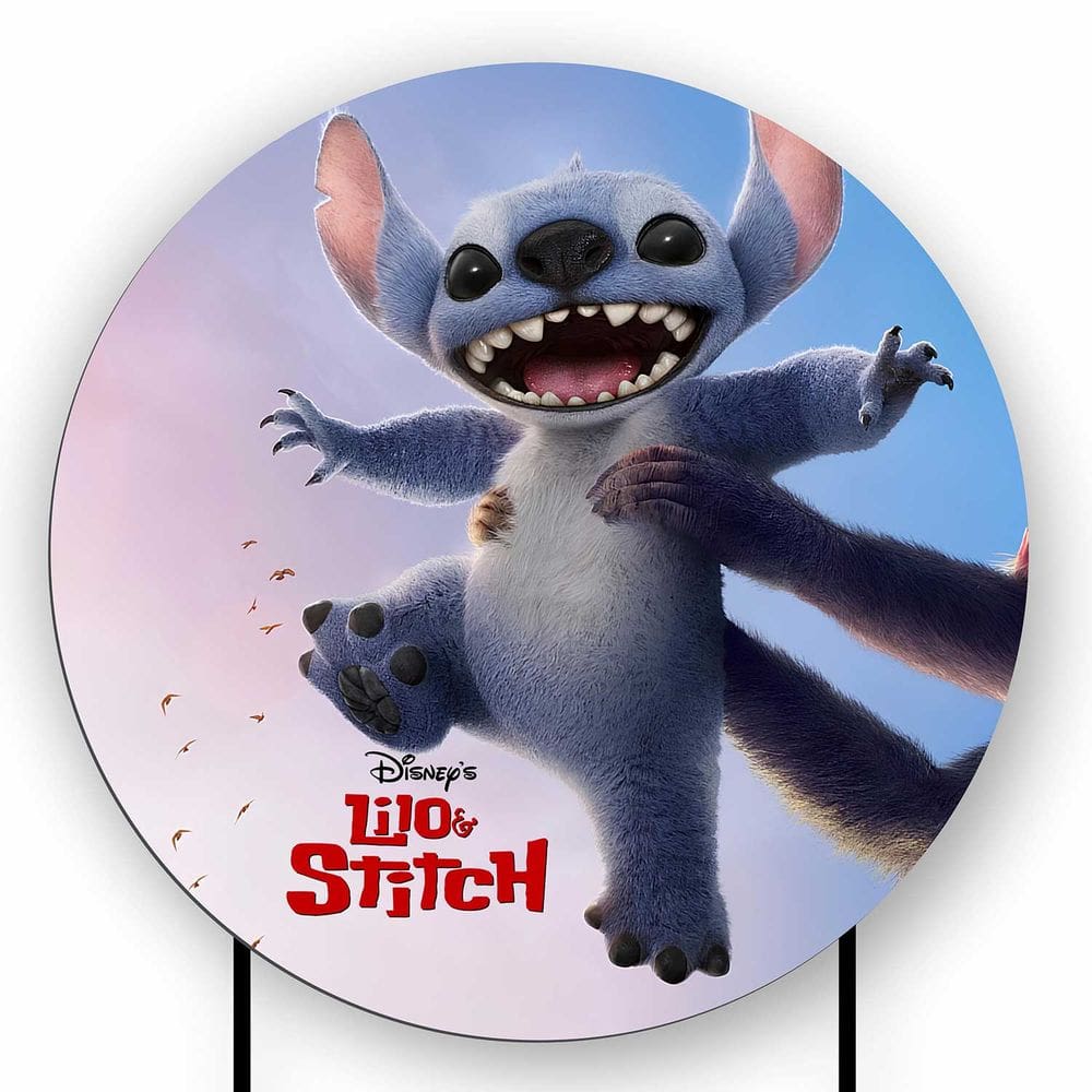 Painel Decorativo para Festa 1,50x1,50 metros Vesti Fácil com Elástico Lilo e Stitch - Fera Print