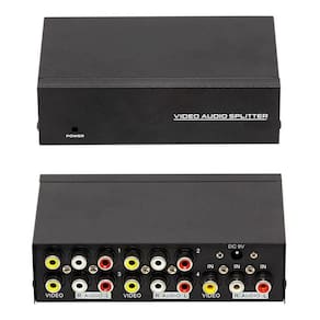 Distribuidor Rca Audio Video Composto 1X4 Portas Divisor