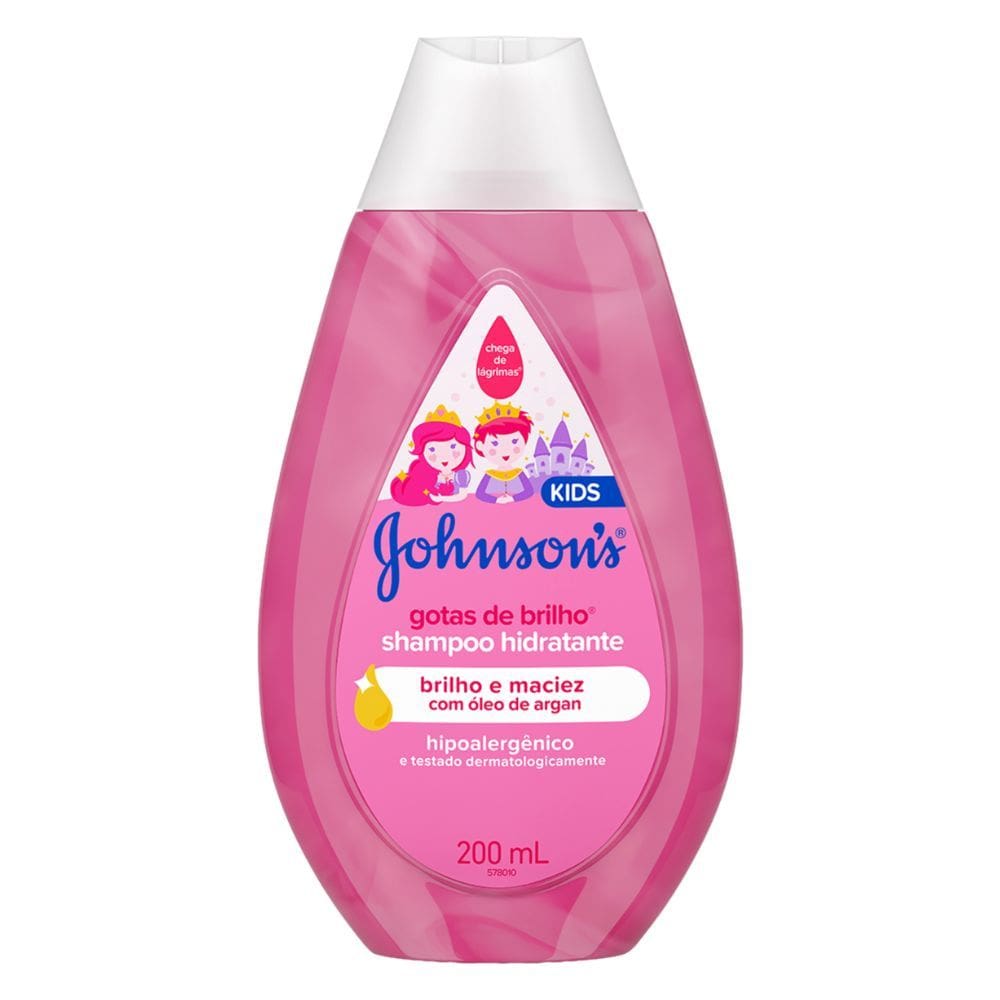 Shampoo Hidratante Infantil Johnson`S Kids Gotas de Brilho 200ml