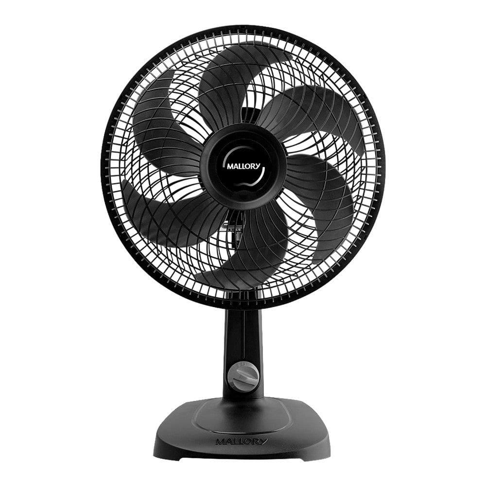 Ventilador Mesa Mallory Compact 30cm com 3 Velocidades Preto 110V