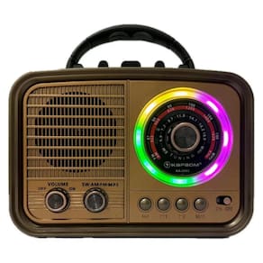 Rádio Retrô Vintage Antigo Bluetooth com Som Potente