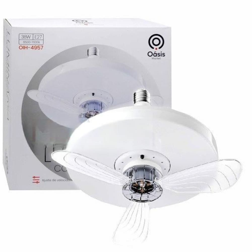 Luminária com ventilador de teto Elegância e Conforto
