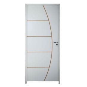 Porta Belíssima 6 Prime Batente Regulável 13-16 Cm E Guarnição 72 X 2.10 Lado Esquerdo - Rodam