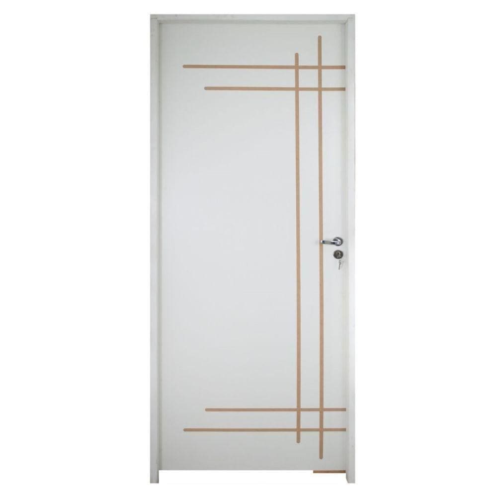 Porta Belíssima 9 Prime Batente Regulável 13-16 Cm E Guarnição 82 X 2.10 Lado Esquerdo - Rodam