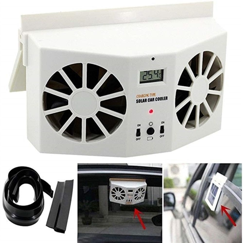 Ar Condicionado Solar Automotivo Ventilador Carro Uber Taxi Exaustor Purificador Refrigerador Portatil