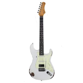 Guitarra Escala Escura Escudo Mg Tga-580 Antique Ow Tagima