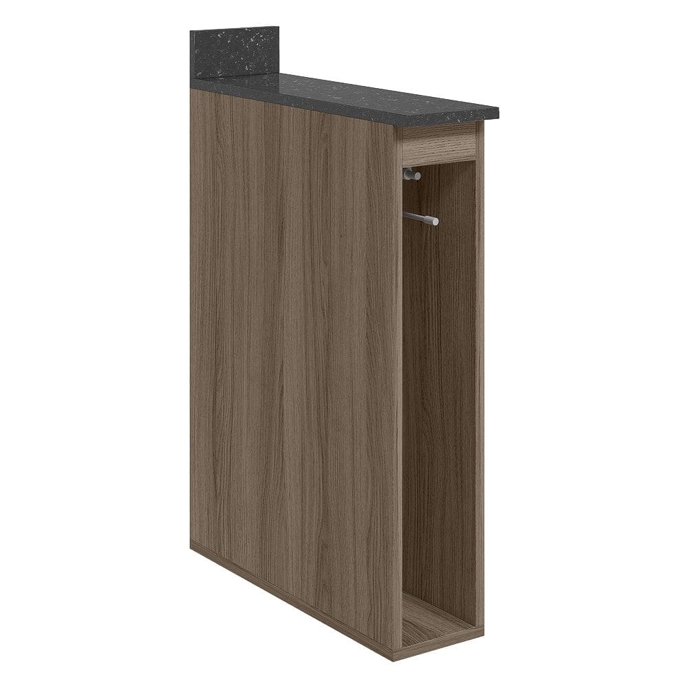 Balcao Guardanapeiro Com Tampo 15 cm MDF Kali 12215 Carvalho Toq Nicioli